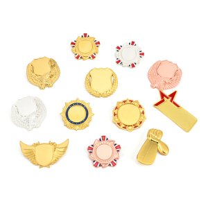 オーダーメイド型 3D立体エンボス加工 エポキシ ラウンド 無地 メタル製 七宝焼き ピンバッジ 製造 - Product Image 2