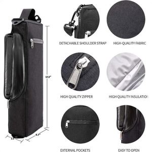 Sac isotherme souple pour golf, bière, cola, vin, boissons en canette, avec bandoulière, logo personnalisé, fermeture éclair, pour activités de plein air, avec compartiment pour boissons glacées - Product Image 3