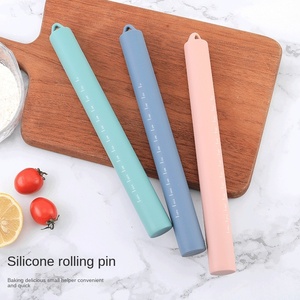 Caida Eco-Friendly Silicone Food Grade Rolling Pin for Baking <b>Flour</b> Stick Dumpling Kneading - Product Image 2