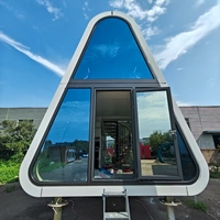 Toit triangulaire en acier Airbnb Chine Maison préfabriquée Casa Prefabricada Cabine modulaire Petites maisons Maison Conteneur Maisons préfabriquées
