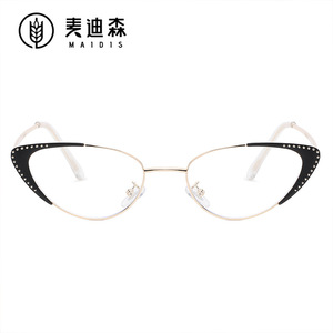 Maidis Cat Eye Glasses Rhinestone Decorative Ultralight Full Frame Anti Blue Light For Women - Product Image 5