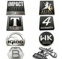 Plaques signalétiques personnalisées, logos gravés, badges métalliques, plaques signalétiques en acier inoxydable pour meubles et électronique