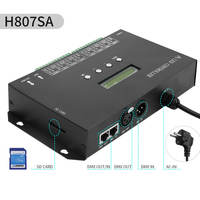 Controlador LED DMX a SPI H807SA DMX512 de 8 Canales con Protocolo Artnet para WS2811 WS2812 WS2815 APA102, Controlador Programable
