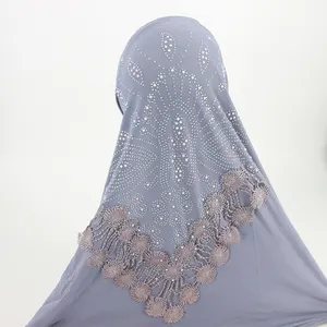 2022 모자 여성 전체 커버 Hijab 보닛 이슬람 머리 스카프