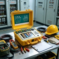 Testeur d'énergie électrique triphasé portable avec étalonnage sur site, affichage numérique, mesure de haute précision