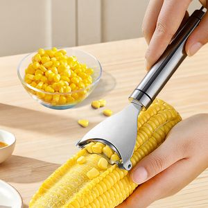 Pelador de Maíz de Acero Inoxidable <span class=keywords><strong>SHEIN</strong></span>, Pelador de Maíz Dentado, Utensilio de Cocina <span class=keywords><strong>para</strong></span> Frutas y Verduras - Product Image 2