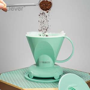 Clever Dripper OEM Disponible en Verde Crema, Trapezoidal, de Eastman Tritan, para Eventos de Catering, Cafetera Reutilizable con Filtro - Product Image 2