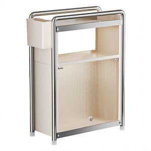 Kitchen Household Non Folding Three Layer Floor Type Modern Simplicity Metal Seasoning Cabinet Storage Rack - Product Image 5