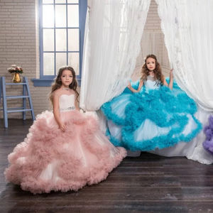 Vestido Lolita de Alta Calidad con Encaje Multicapa y Tela Suave, Vestido Tutú Esponjoso para Bebé Niña, Vestido de Princesa para Fiesta de Cumpleaños - Product Image 1