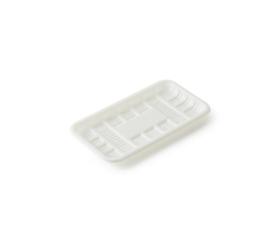 Plateau alimentaire rectangulaire compostable imprimé sur mesure, plateau à fruits jetable en amidon de maïs pour les fêtes - Product Image 2