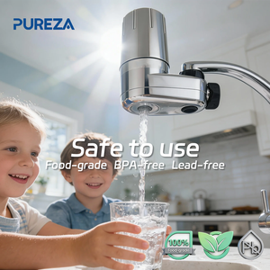 Filtro per Rubinetto in Plastica Pureza, Purificatore d'Acqua per Casa con Cartuccia Anti-Calcare e Anti-Cloro, Compatibile con Bri-ta - Product Image 4