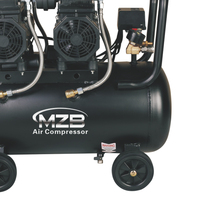 Compresor de Aire Silencioso Sin Aceite MZB de 50 Litros de China, Compresor de Aire de Bajo Ruido Sin Aceite de 50L, 2880 Rpm, 2.4kw, 3.2hp