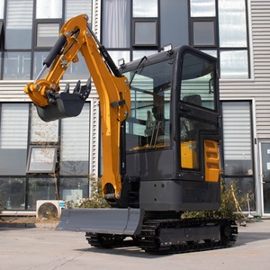 Mini-excavatrice sur chenilles de 1 à 2 tonnes, pour usage agricole et en verger, couleur jaune - Product Image 2