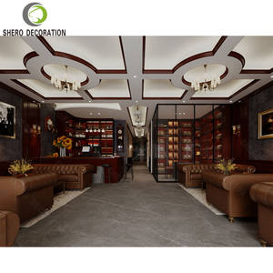 Luxury Cigar Lounge Design Wooden Cigar Humidor <b>Cabinet</b> with LED <b>Light</b> Cigar <b>Display</b> Humidor for Sale - Product Image 1