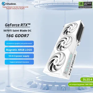 การ์ดจอ RTX5070TI Metal Black Platinum Edition OC/Sacred Blade/Magic Blade 16G พัดลมระบายความร้อน สำหรับเล่นเกมบนเดสก์ท็อป - Product Image 3