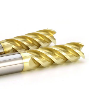Fresa in Carburo a 4 Taglienti Rivestita in Oro HRC68 1-20mm Utensile CNC per Acciaio Inox 304/316 Lega di Titanio - Product Image 6