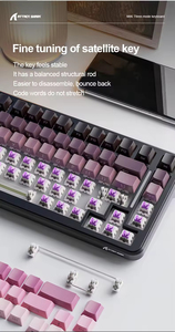 คีย์บอร์ดเกมมิ่ง ATTACK SHARK M86 แบบกลไก ไร้สาย 3 โหมด USB Type-C RGB Backlit Hot Swappable - Product Image 4