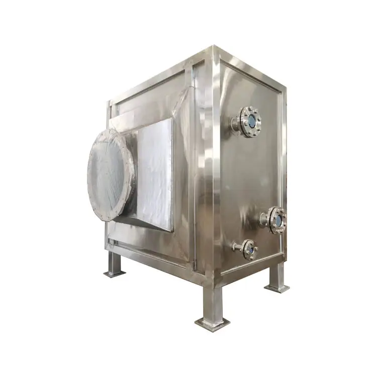 Sistem ventilasi pemulihan panas baja tahan karat kumparan kondensor Air ke penukar panas Gas udara