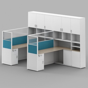 High Quality Modern Design Convertible L-Shape Desktop <b>Computer</b> Partition Workstation <b>Desk</b> Cubicle Modular Office Furniture - Product Image 1