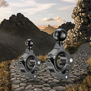 Manillar de bicicleta y motocicleta resistente al agua, soporte fijo para teléfono móvil de liberación rápida, adaptador de bola de 1 '', accesorios de montaje RAM - Product Image 3