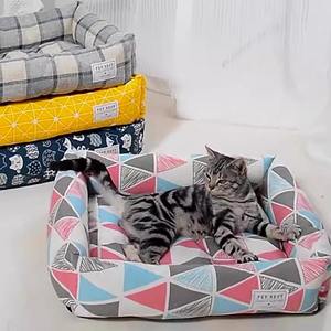 เตียงสัตว์เลี้ยงดีไซน์กันลื่น ทนทาน ซักได้ ปรับแต่งได้ สำหรับสัตว์เลี้ยงนอนหลับ - Product Image 5