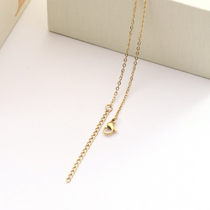 Commercio all'ingrosso gioielli personalizzati disco inciso <span class=keywords><strong>parole</strong></span> personalizzate <span class=keywords><strong>oro</strong></span> piccola collana di fascino iniziale per le donne mamma regalo di compleanno - Product Image 4