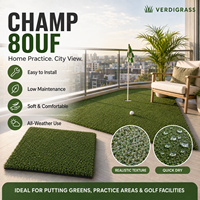 Gazon artificiel pour putting green, texture réaliste, séchage rapide, doux, confortable, installation facile, faible entretien