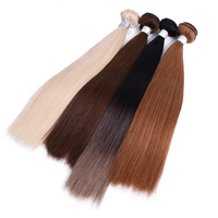 Extensions de cheveux brésiliens Remy vierges à double trame, lisses, avec cuticules intactes, personnalisables en couleur, de Qingdao HAOHAO Hair