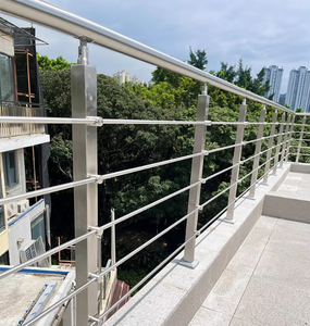 Barandilla de Acero Inoxidable para Escaleras, Autoinstalable, Montada en el Suelo, Moderna, para Exteriores, con 3 Años de Garantía - Product Image 2