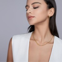 Collier pendentif en argent 925, bijoux tendance, chaîne de clavicule, plaqué or chaud, vente en gros, colliers en moissanite