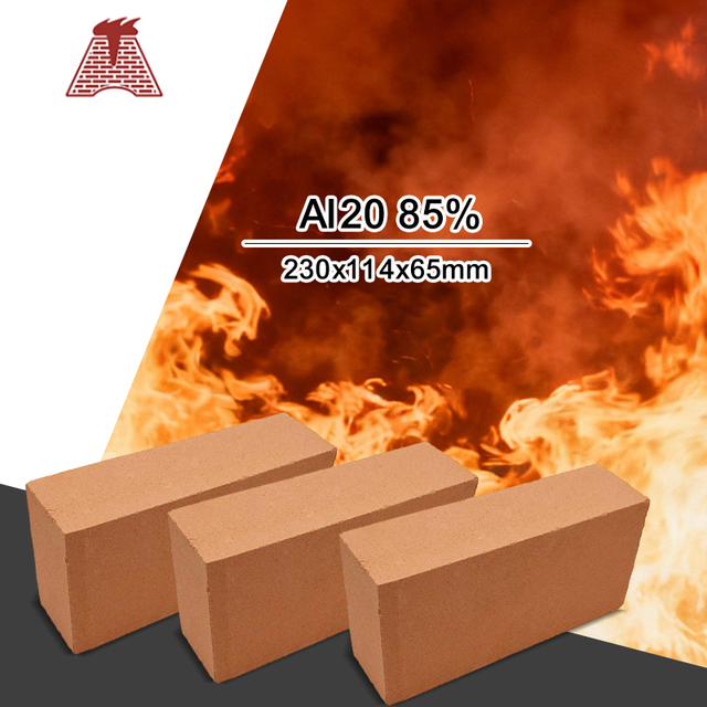Heavy Duty Refractory Insulating Fire Clay Brick for Foundry High Heat Resistance Welding Cutting Al2O3 85% Refractoriness