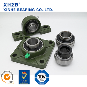 Kit de palier à semelle monté <span class=keywords><strong>VNV</strong></span> 204UC en acier inoxydable avec logement de précision P0 pour travaux de construction - Product Image 2