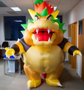 Shengye tùy chỉnh linh vật 3D in ấn Inflatable trang phục công ty thương hiệu logo thương mại khuyến mãi phim hoạt hình bên sư tử linh vật - Product Image 1