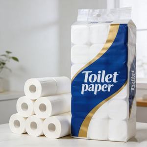 Rouleau de <span class=keywords><strong>papier</strong></span> <span class=keywords><strong>toilette</strong></span> jetable en pâte de bois vierge, écologique et lavable, doux, avec support pour logo et emballage personnalisés - Product Image 5