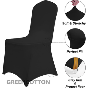 Biểu tượng tùy chỉnh không thấm nước Polyester Spandex Ghế bìa với vải căng hoàn hảo để sử dụng tại các bữa tiệc Tiệc tiệc cưới ngoài trời - Product Image 4