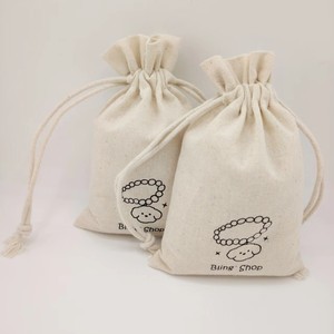 Pochette à bijoux en toile de coton douce et écologique de luxe avec logo pour l'emballage de bijoux, vêtements et chaussettes - Product Image 2