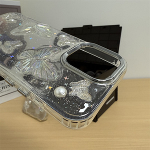 Custodia glitterata lucida con colla a farfalla custodia per cellulare Oppo Reno 14 F K13 A5 A5x A5 Pro <span class=keywords><strong>A40</strong></span> Anti-drop <span class=keywords><strong>Cover</strong></span> - Product Image 4