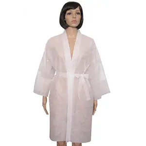 Vente chaude en hiver pour sauna et spa jetable non tissé coiffure peignoir Spa vêtements Robes Kimono pour les filles