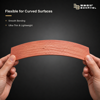 Revêtement mural en briques de terre cuite orange ultra-minces et flexibles, fabriquées au four, pour l'extérieur et l'intérieur, usine OEM pour revêtement de façade