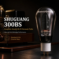 Shuguang 300BS Vakum Tüpü Doğrudan Isıtmalı Güç Triyotu, A Sınıfı SET HiFi Amplifikatör Eşleştirilmiş Çifti için 300B 4 Pinli Seramik Tabanın Yerine Geçer