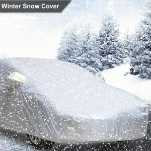 Housse de voiture - Protection UV, soleil, eau et poussière pour berline, housses de voiture universelles complètes avec sac de rangement, toutes saisons intérieur/extérieur - Product Image 5