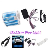 Autocollant pour voiture Rhythm EL Lampe flash LED Autocollant pour égaliseur de son Lumière décorative 45x11cm Lampe Vente en gros et sur mesure