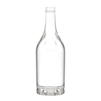 Bouteille en verre pour spiritueux en gros 500ml 700ml 750ml 1000ml pour Gin Whisky Vodka Rhum
