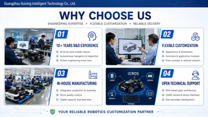 Chasis Todoterreno Multifuncional con Control Remoto Inteligente, Plataforma Robótica Móvil UGV con Capacidad de Carga de 50 kg, AMR <span class=keywords><strong>AGV</strong></span> HuiXing <span class=keywords><strong>GT</strong></span>-01 - Product Image 5