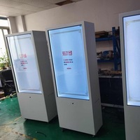 Écran tactile interactif LCD transparent 3D holographique de 55 pouces pour affichage publicitaire en intérieur, vitrine LCD Holobox, garantie 3 ans