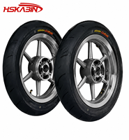 Pneus Kenda Curve, jantes Tuttio 14 pouces, moyeux de course Valinsu EM5 Pro RTR complets pour les conversions de roues Yozma Heybik Sumos