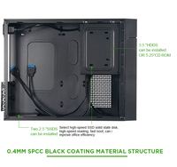 Boîtier ATX robuste en métal, mini ITX mince avec poignée, châssis ouvert, boîtier Micro ATX pour ordinateur (vente en gros)