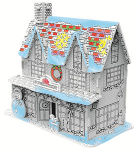 Rompecabezas 3D de Papel para Decoración Navideña, <span class=keywords><strong>Casa</strong></span> de Navidad para Colorear, Juguete Educativo con Luz, para Niños de 5 a 7 Años, Venta al Por Mayor - Product Image 4