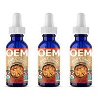 Édulcorant liquide naturel et biologique au fruit du moine OEM/ODM en gouttes, marque privée, sûr pour adultes