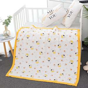 Manta Envolvente de Muselina para Bebé 100% Algodón Orgánico Personalizada al por Mayor para Recién Nacidos - Product Image 1